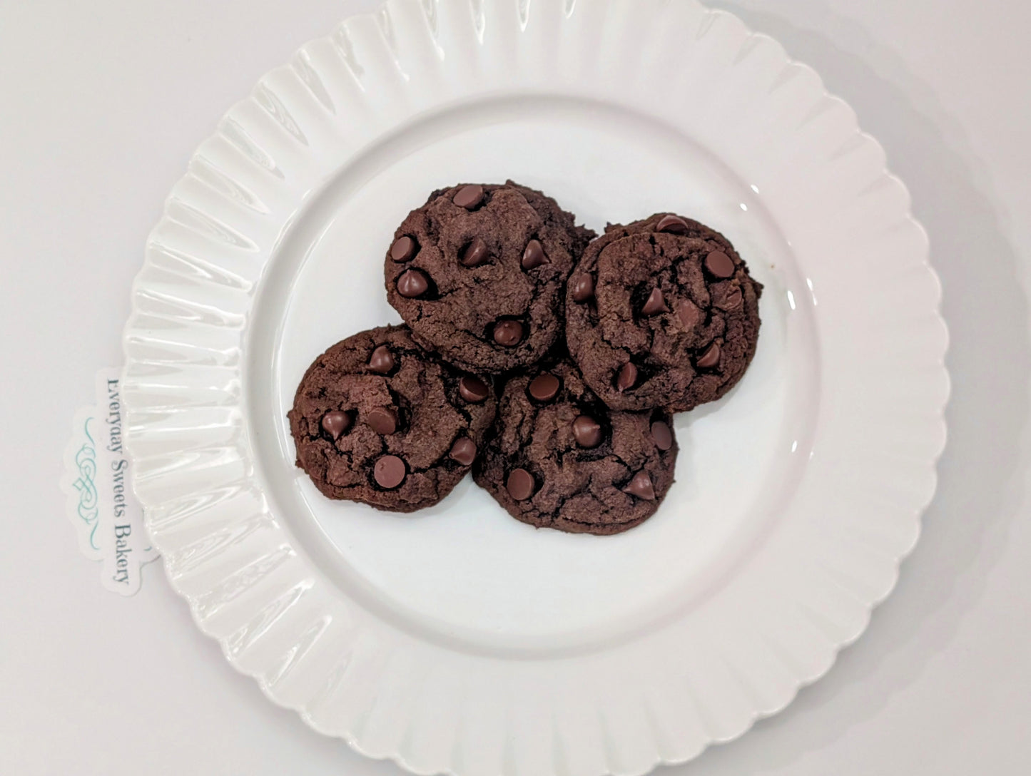 Vegan Double Chocolate Chip Cookies