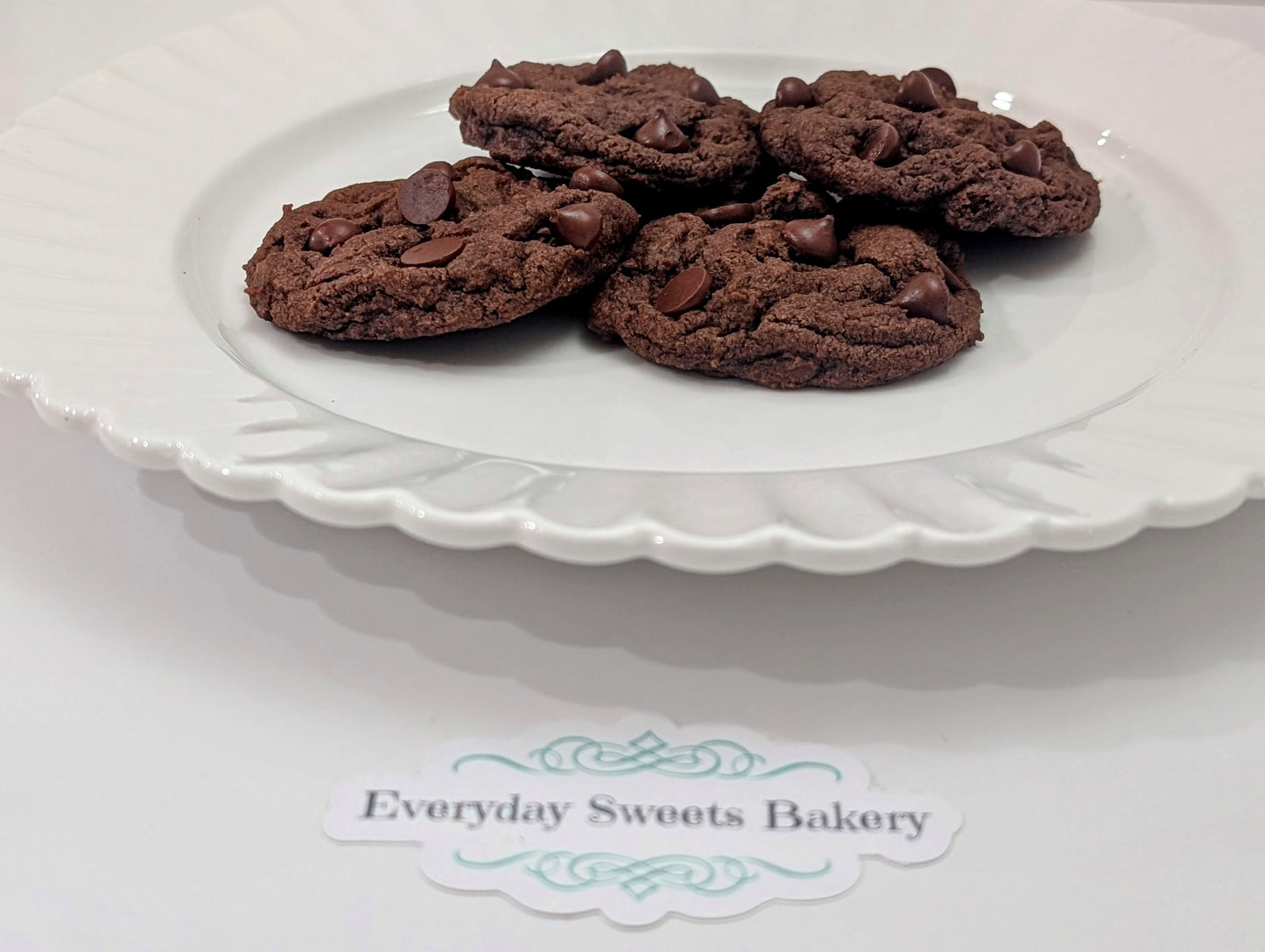 Vegan Double Chocolate Chip Cookies